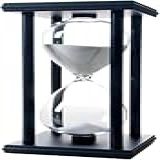 Ampulheta De Vidro E Madeira Para Decoração Com Tempo De 60 Minutos Temporizador Retrô De Areia Branca Azul Roxo Rosa Relógio De Mesa Clássico LINHA PREMIUM BRANCO 