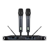 Amw Au600 Microfone Sem Fio Duplo De Mão Digital Uhf Case