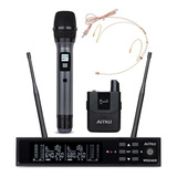 Amw Bm300 Microfone Sem Fio Digital Uhf De Mão Auricular 
