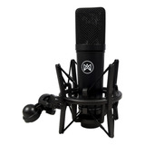 Amw Ec2 Pro Microfone Condensador Xlr 25mm Com Shockmount Cor Cinza escuro