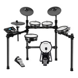Amw Ed6x Bateria Eletrônica Com Pads Mesh Premium Dual Zone Pratos Dual Zone Choke Modulo De Alto Nível E Entradas Para Expansão