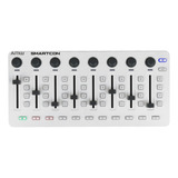 Amw Smartcon 8 White Controlador Midi Usb Type C Para Daw 8 Knobs 8 Faders Botões Msr Bluetooth