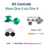 Analógicos Alumínio Verde Xbox One Borracha Botoes Chave