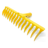 Ancinho Rastelo Jardinagem 14 Dentes De Ferro 33cm Sem Cabo