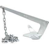 Ancora 7kg Bruce Galvanizada sem Solda 1 5m Corrente 7mm