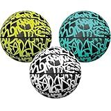 AND1 Conjunto De Mini Bolas De Basquete Para Crianças Pacote Com 3 Bolas De Basquete Premium Para Jovens Fáceis De Segurar Atirar E Driblar Feitas Para Ambientes Internos E Externos Série Graffiti