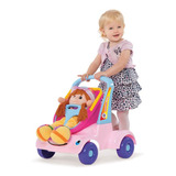 Andador Bebe Passeio Boneca Rosa Merco Toys
