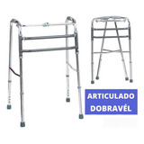 Andador Idoso Adulto Alumínio Dobrável Articulado