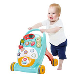 Andador Infantil Brinquedo Educativo Musical Didático Bebe Cor Azul