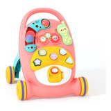 Andador Infantil Brinquedo Educativo Musical Didático Bebe Cor Rosa