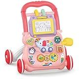 Andador Infantil De Empurrar Didático Para Bebê Teclado Musical Lousa Mágica Brinquedo Educativo