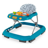 Andador Infantil Musical Disquinho Andajar Brinquedo Com Freio Até 12 Kg Safari Ll Azul Tutti Baby