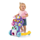 Andador Musical Infantil Menina Bebê Piloto Com Som E Luz