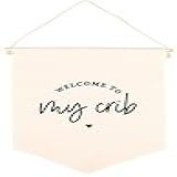 Andaz Press Banner De Lona Para Pendurar Na Parede Bem Vindo Ao Meu Berço Tapeçaria De Lona Faixa Para Pendurar Na Parede Para Bebês Meninos Decoração De Parede De Lona Para Berçário Decoração