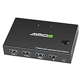 Andoer AM KVM201CC 2 Portas HDMI KVM Switch Suporte 4K 2K 30Hz HDMI KVM Switcher Teclado Mouse USB