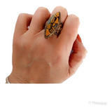 Anéis Tibetanos indianos importados Pedras bronze