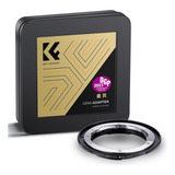 Anel Adaptador K f Concept Lente Nikon F Câmera Canon Eos