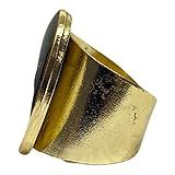 Anel Ajustavel Exu Marabo 2 70 Cm Dourado Metal