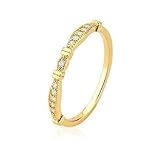 Anel Aparador Cravejado Micro Zircônias Dourado Folheado A Ouro Semijoia Lizzy Fatin -17-