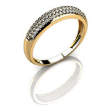 Anel Aparador Feminino De Ouro 18k 750 Luxo N 21 25