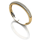 Anel Aparador Feminino De Ouro 18k 750 N 21 25