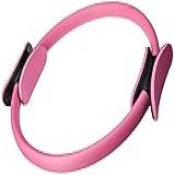 Anel Arco Pilates Yoga Tonificador Flexível Fitness Treino -Rosa-