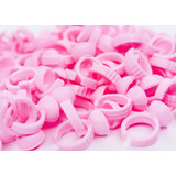 Anel Batoque Para Pigmentos Cola E Henna Com 100 Und Rosa