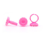 Anel Batoque Rosa Para Cola Com 100unid Fn