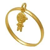 Anel De Filhos Com Um Menino Folheado Em Ouro 18K Softjoias 14