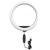 Anel De Luz LED 35 5 Cm 360 Acessórios Para Cabine De Fotos Para Transmissão Ao Vivo E Vídeo Do YouTube Anel De Maquiagem De Mesa Regulável Para Fotografia Fotografia Com 3 Modos De Luz E 10 Níveis De Brilho