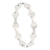 Anel De Prata 925 Feminino Elegante Duradouro 3mm Fino Luxo