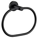 Anel De Toalha De Banho Suporte De Toalha De Mão Giratório De Aço Inoxidável APLusee Acessórios De Cozinha Ovais Modernos Moderno Matte Black Towel Ring 1