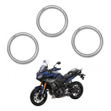 Anel Escapamento Yamaha Mt 09 Tracer 900 Gt 3 Peças Mt09