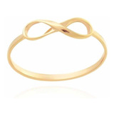Anel Infinito Ouro 18k