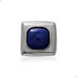 Anel Lapis Lazuli Natural Prata 925