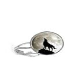 Anel Lobo Uiva Para A Lua Cheia Unissex E Ajustável