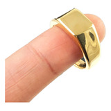 Anel Masculino Dedeira Masculina Lisa Comendador Aço Inox