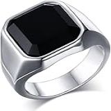 Anel Masculino Homem Banhado Prata 950 Preto Comendador -27-