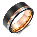 Anel Masculino Tungstenio Preto