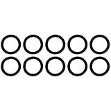 Anel O-ring 9-25x1-78mm VM PEÇAS - Compatível R12-R134 - Pacote 10 Peças Preto
