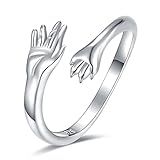 Anel Para Filhotes De Cachorro Para Amantes De Animais De Estimação Prata Esterlina 925 Aberta Ajustável Com Estampa De Pata De Cachorro Animal E Gato Joias Para Amigos E Famílias Presentes Prata