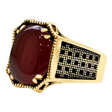 Anel Prata 925 Dourada Ouro 18k