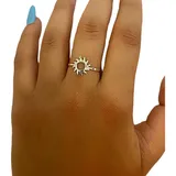 Anel Sol De Prata