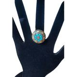 Anél Tibetano Boho Pedras Naturais Importados