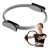 Anel Tonificador Arco Pilates Yoga Flexível Fitness Cinza