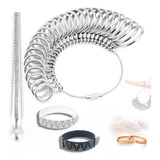 Aneleira De Metal kit Com Medidor Anel Pau De Medir Anéis