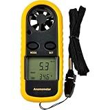 Anemômetro Digital GM816A- Medidor De Velocidade Do Vento E Temperatura- LCD Retroiluminado
