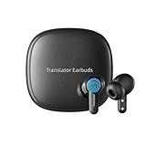ANFIER Fones De Ouvido Para Tradutor De IA Offline M3 Dispositivo Tradutor De Idiomas Preto Para Tradução Compatível Com 74 Idiomas E 70 Acentos Para IOS E Android Com Tradução Offline Preto 