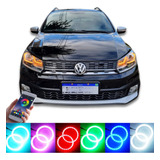 Angel Eyes Led Drl Rgb P Voyage Saveiro Gol G7 Muda De Cor