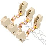 Angoily R7s Soquete De Base De Lâmpada De Cerâmica 3 Peças R7S Soquete De Lâmpada 78 Mm De Extremidade Dupla Conector Soquete De Halogênio Para Luz De Inundação Peças De Lâmpada De Trabalho R7s